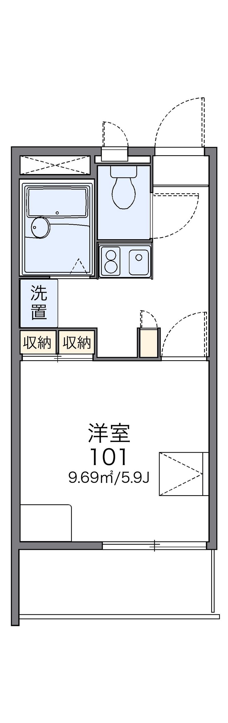 レオパレスｆｌｏｒａⅡ 間取図