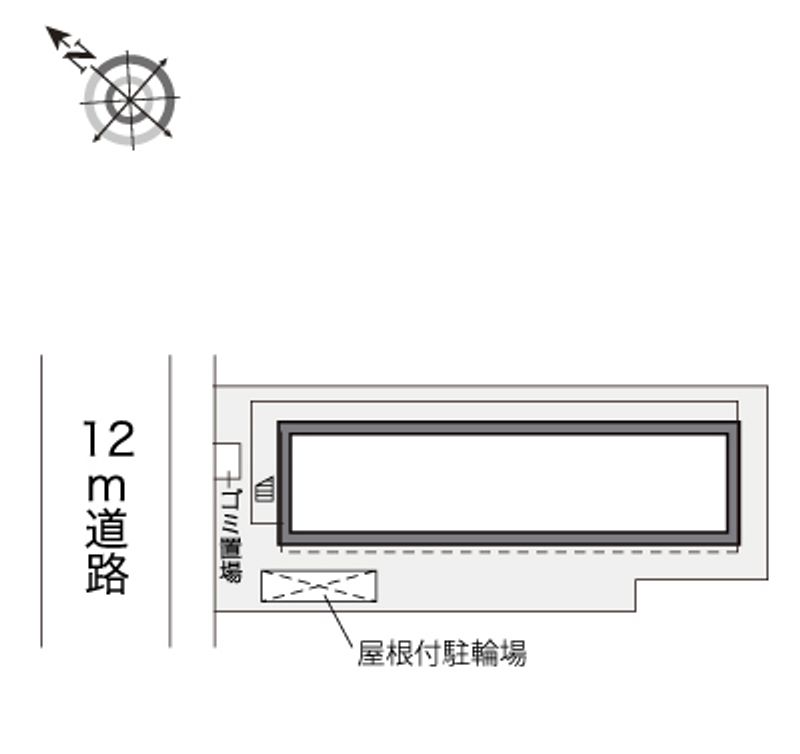 レオパレス新屋敷 配置図