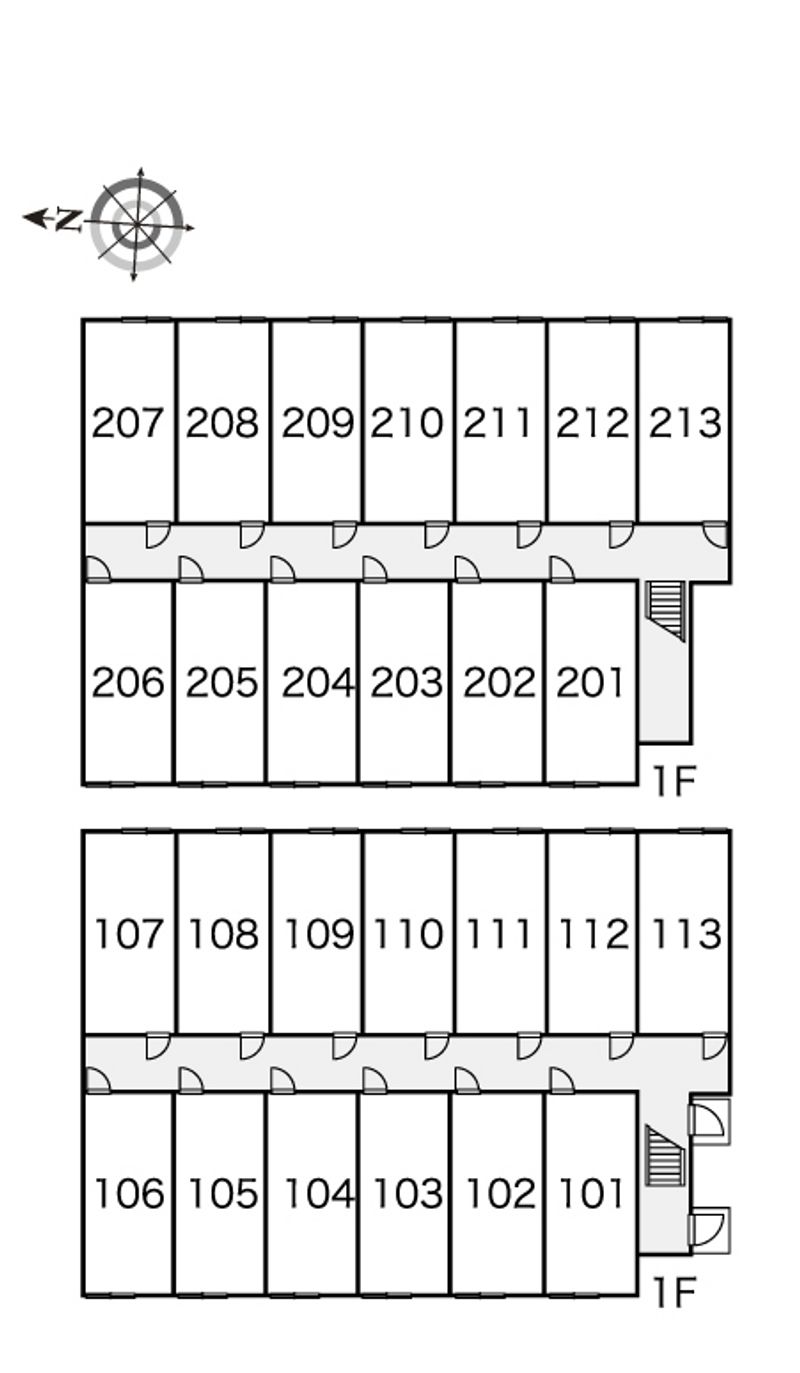 レオパレスライヤ 間取配置図