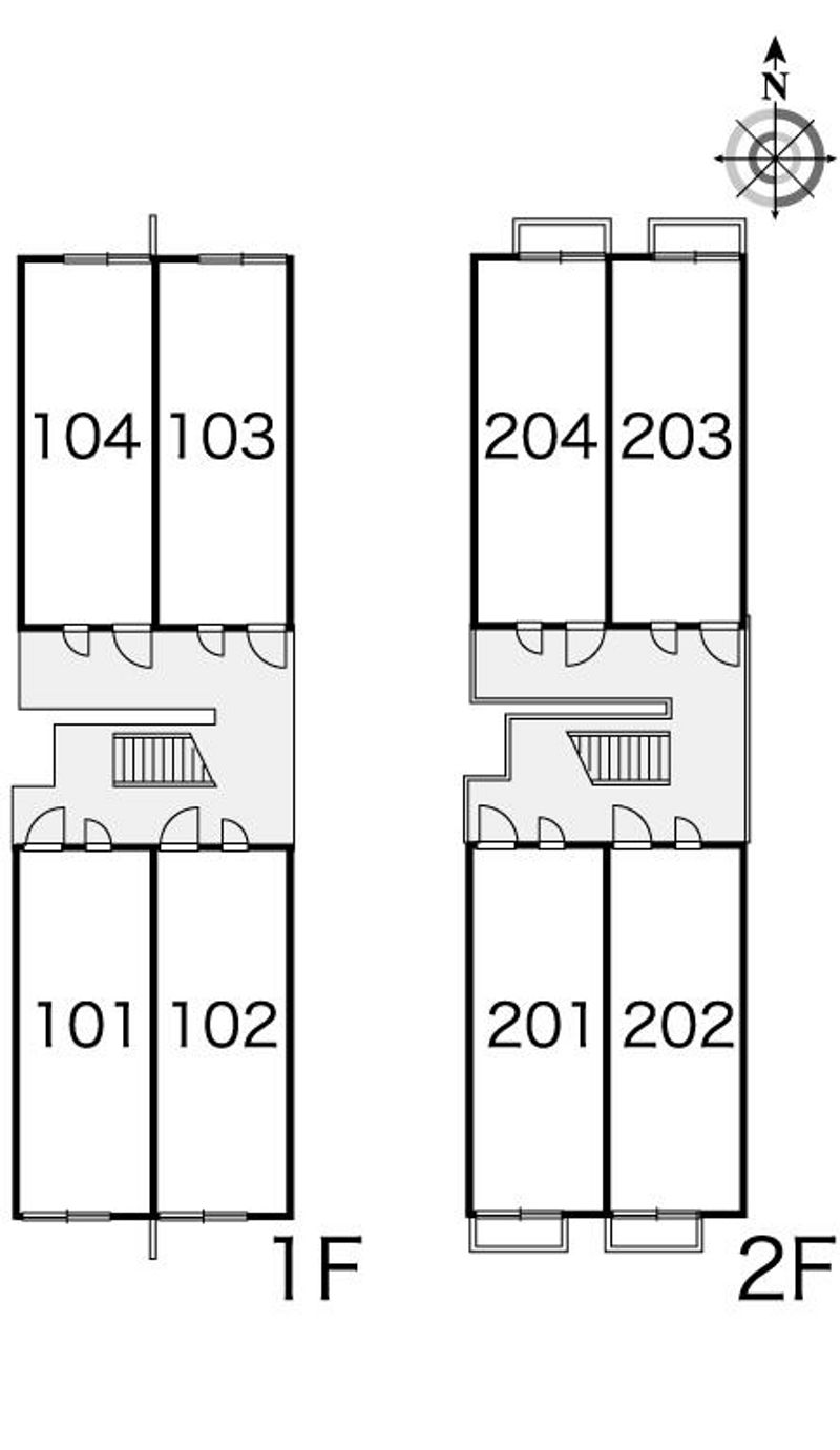 レオパレス西賀茂 間取配置図