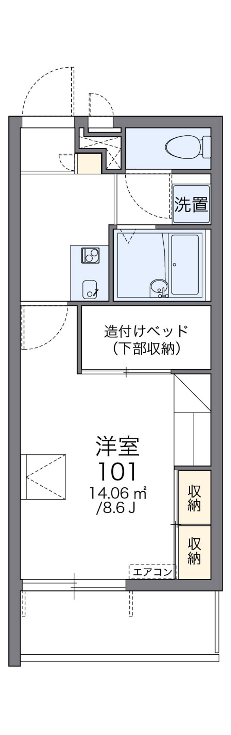 レオパレス屋形 間取図