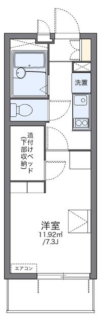 レオパレスシャローム上杉 間取り図