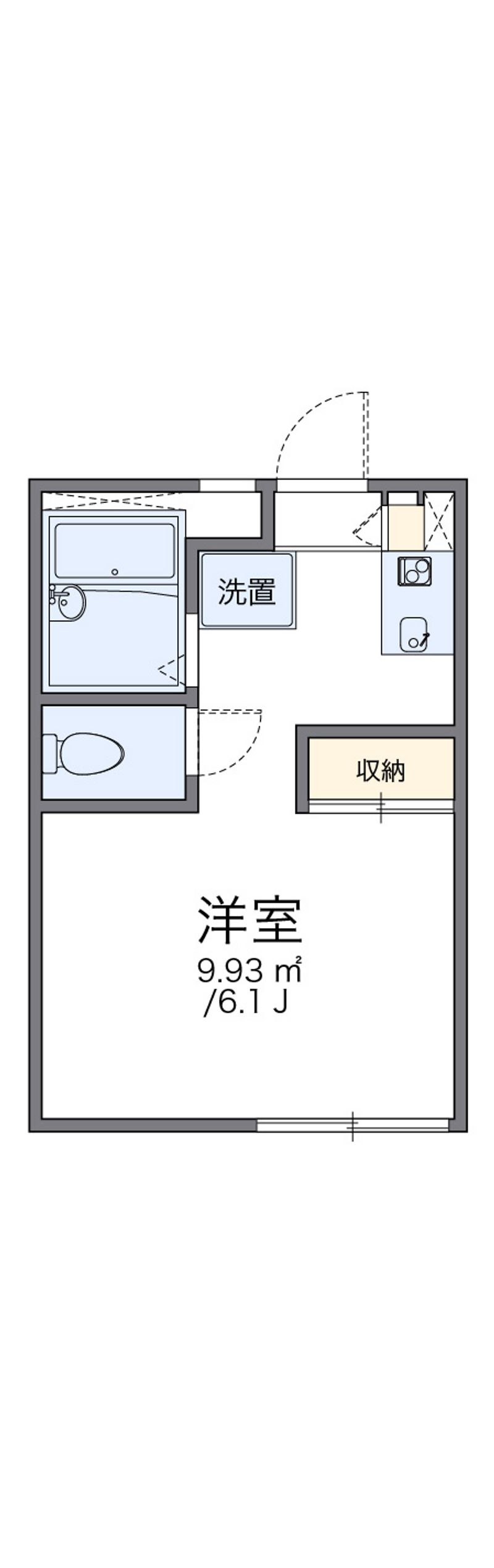 レオパレスアーク富岡Ⅰ 間取図