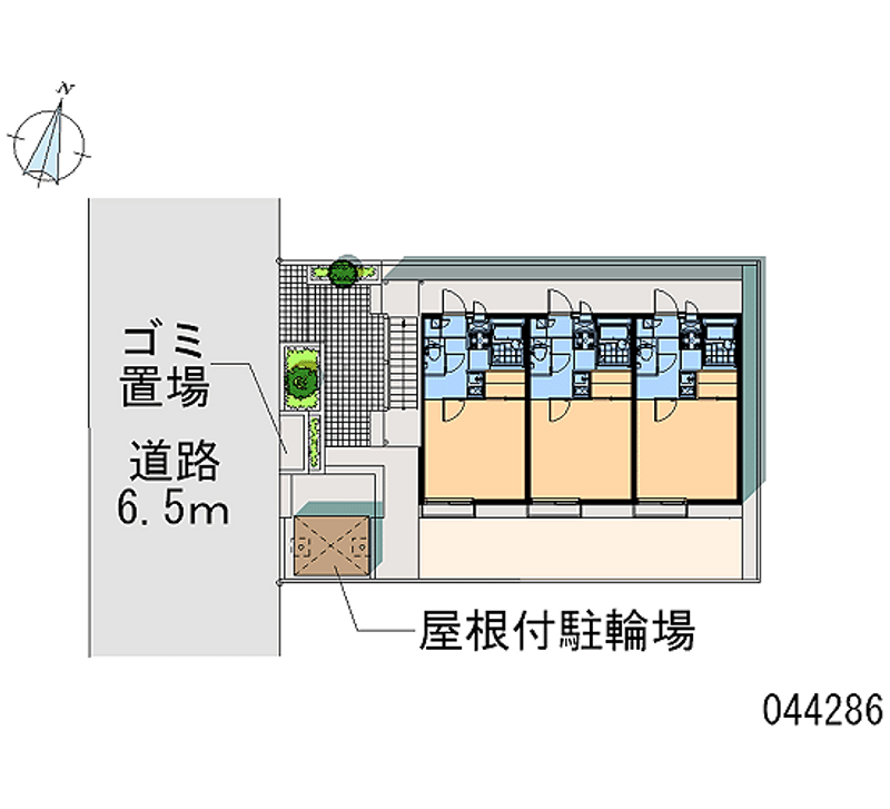 レオパレスアクト六木 区画図