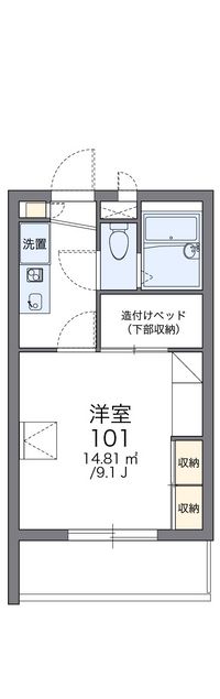 レオパレスかみどう 間取り図