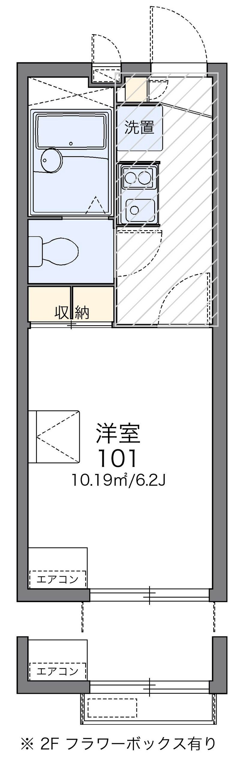 レオパレスユイカーナ 間取図