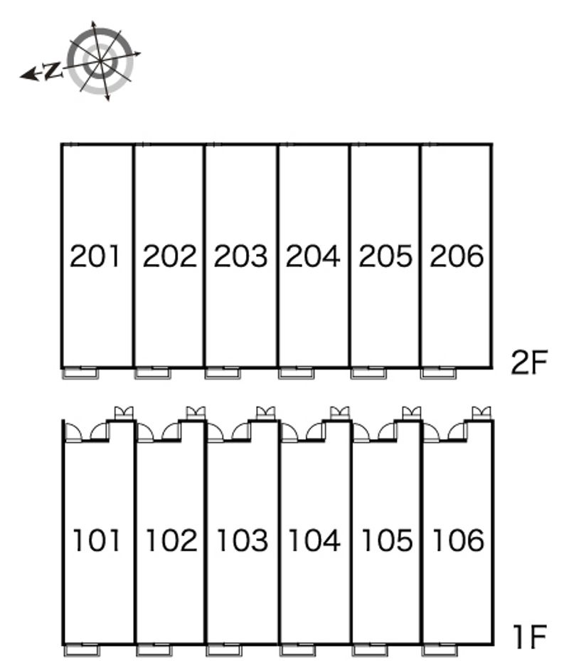 レオパレス神ノ木 間取配置図
