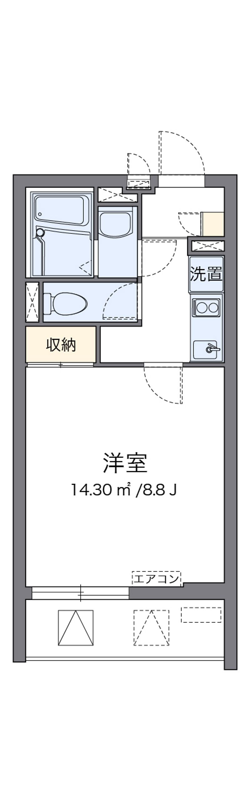 クレイノアウリィ仲六郷 間取り