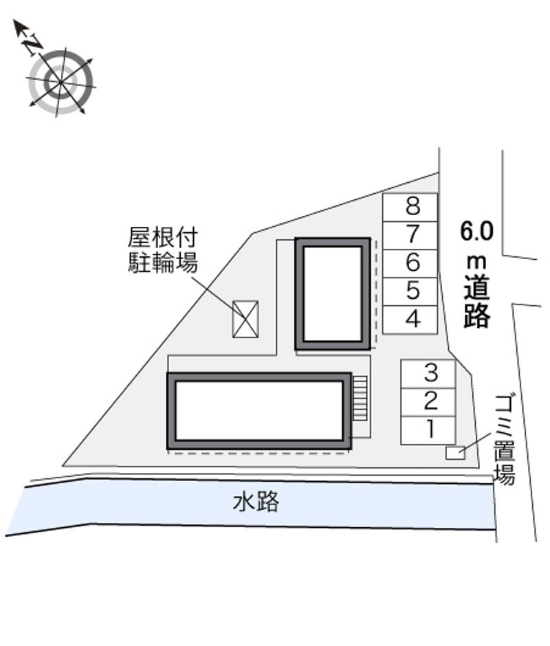 レオパレスルナシャインⅢ 配置図