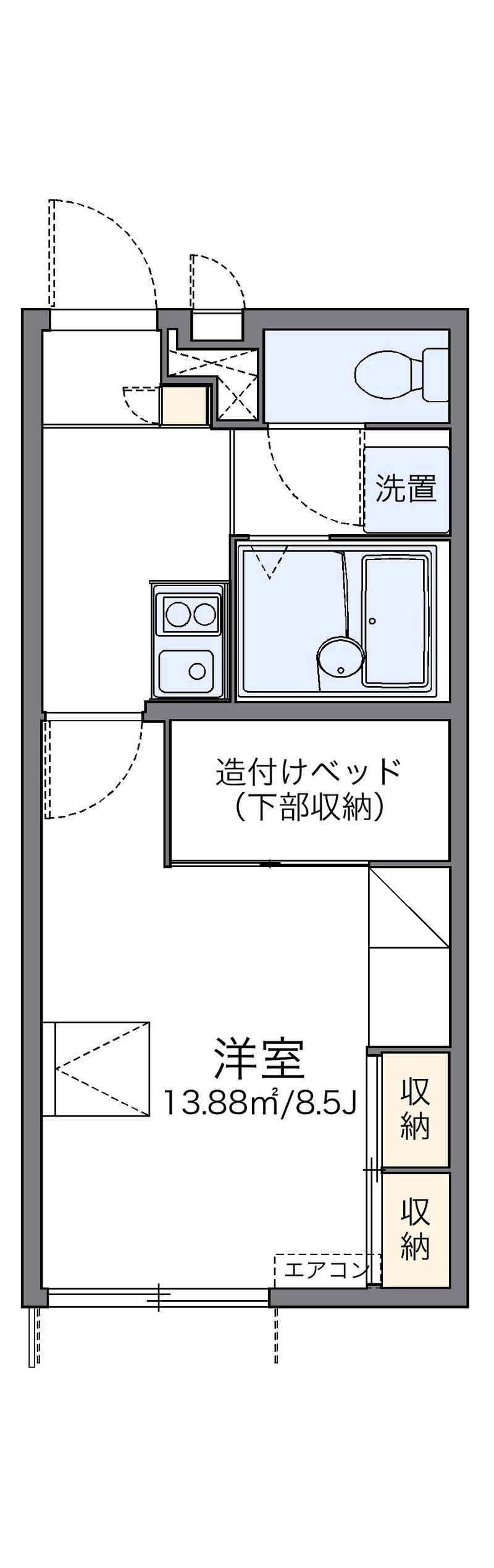 レオパレスＳｅａ　Ｂｌｕｅ 間取図