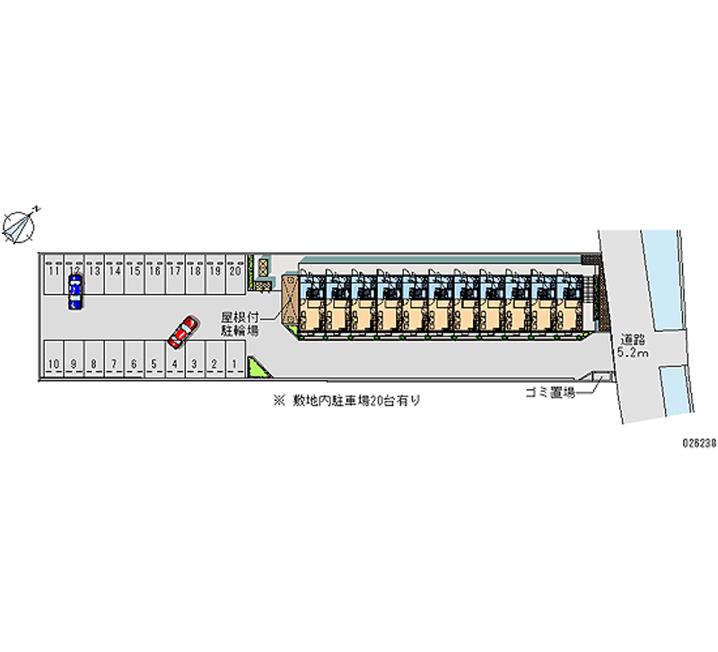 26238 bãi đậu xe hàng tháng