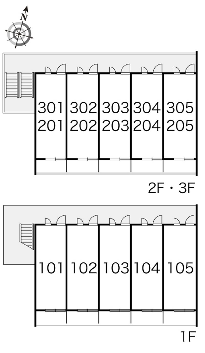 レオパレスサニーハイツ　アオキ 間取り配置図