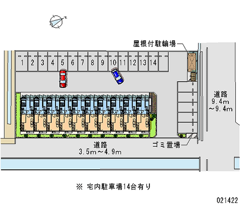 レオパレスラポール 月極駐車場