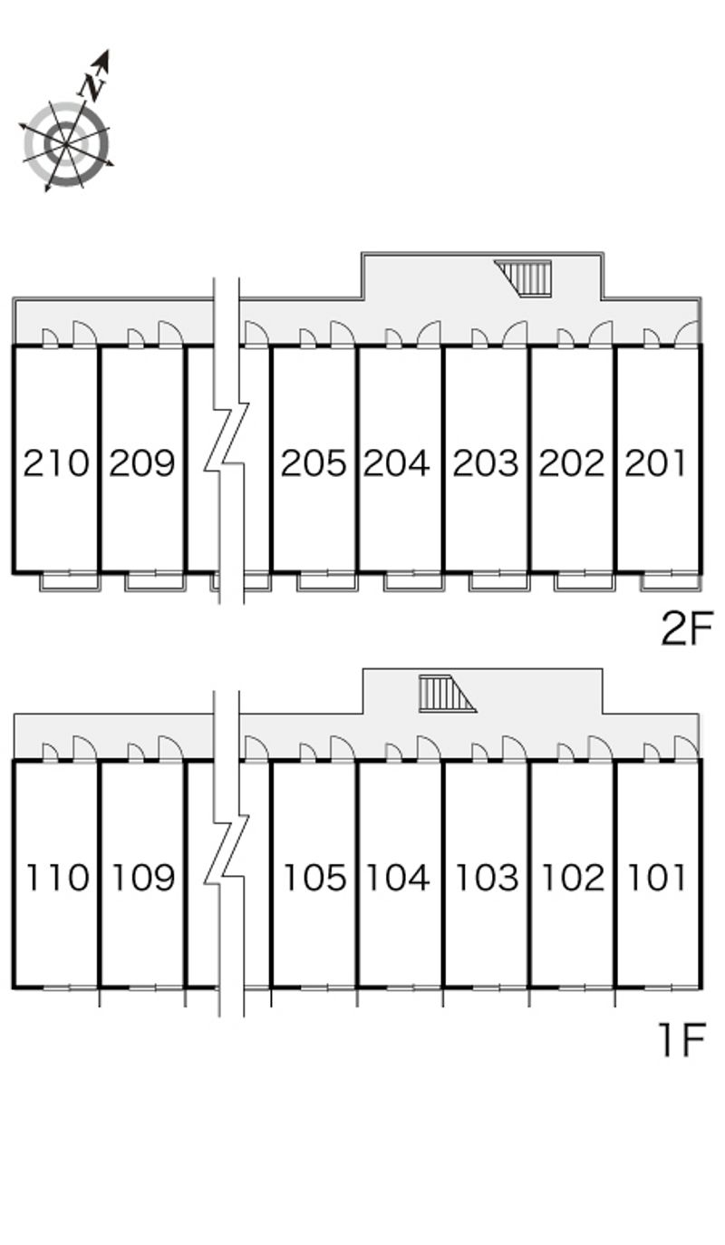 レオパレス紫原 間取配置図