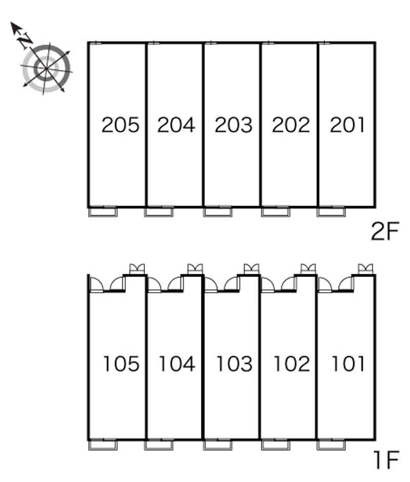 レオパレスウィル 間取配置図