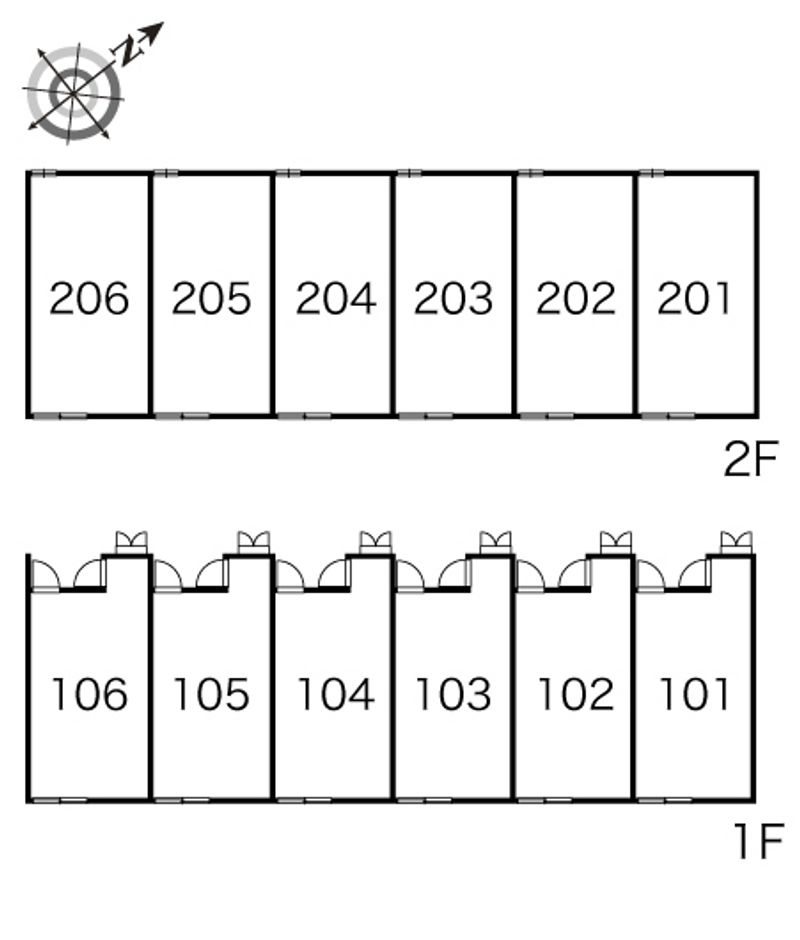 レオパレス新町 間取配置図