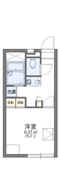 レオパレスエスペランス 間取り図