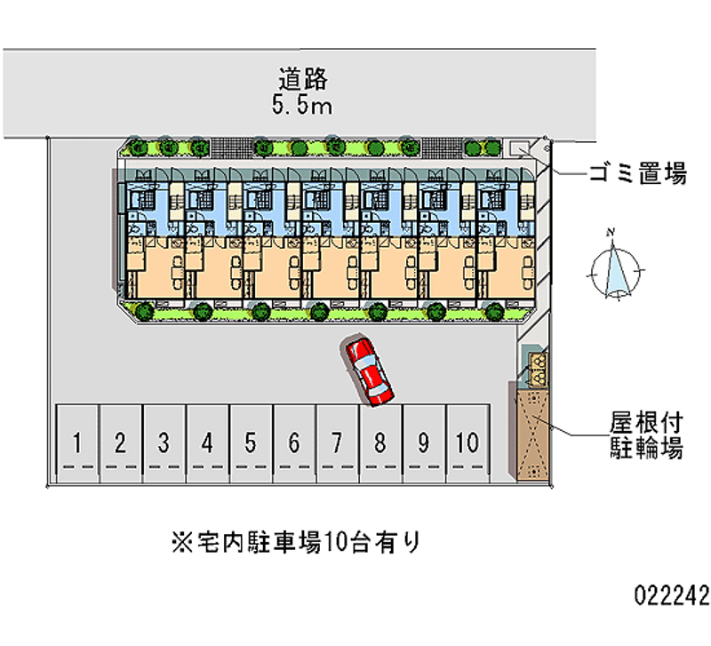 22242月租停车场