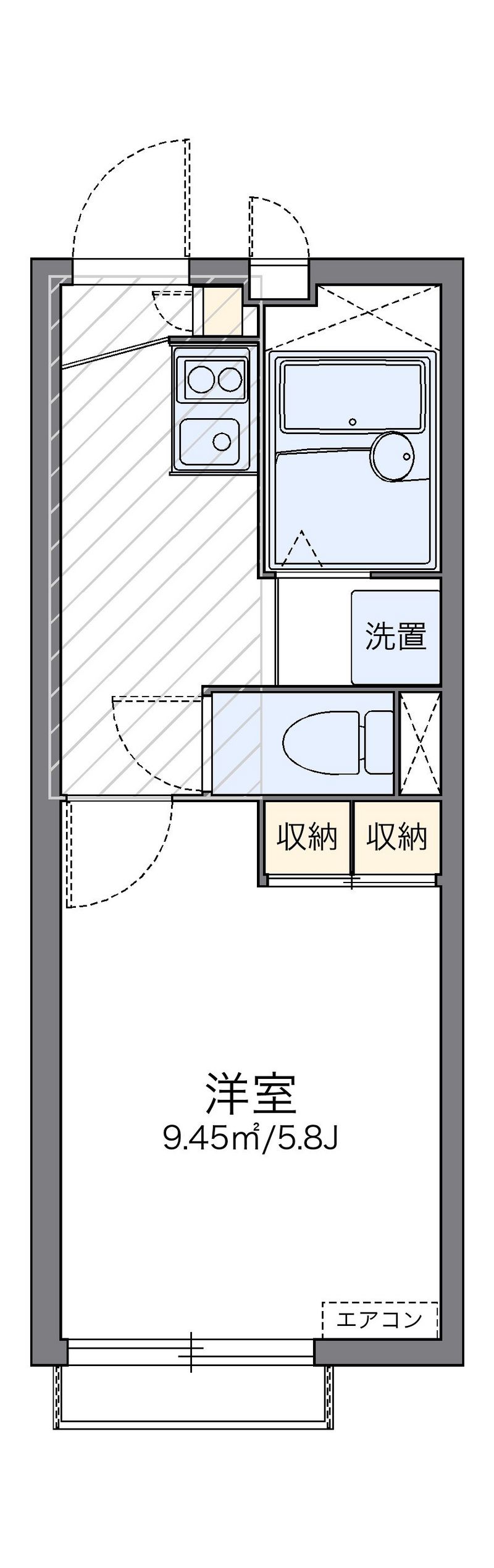 レオパレス七国レオン 間取図
