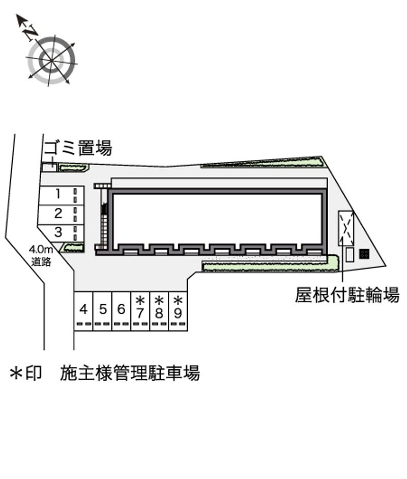 レオパレスエクレール 配置図