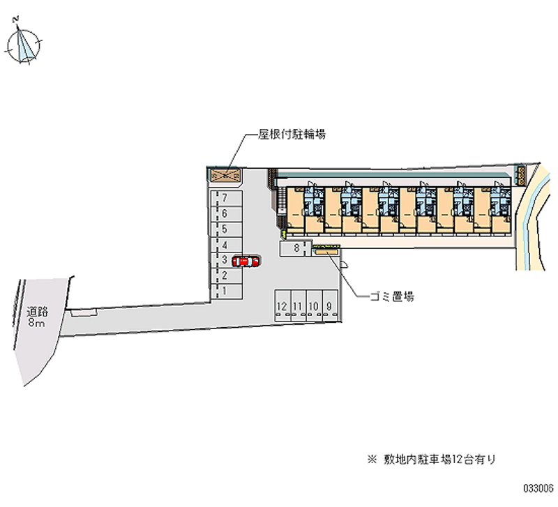 レオパレス清水 月極駐車場