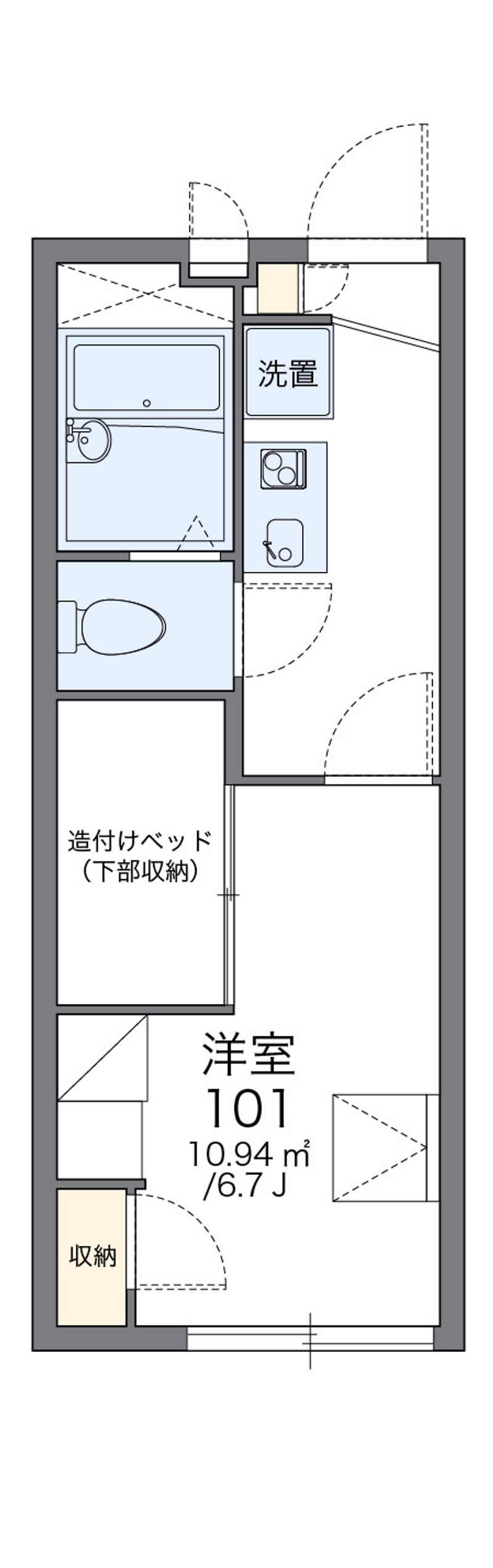 レオパレスアルモニ３番館 間取図