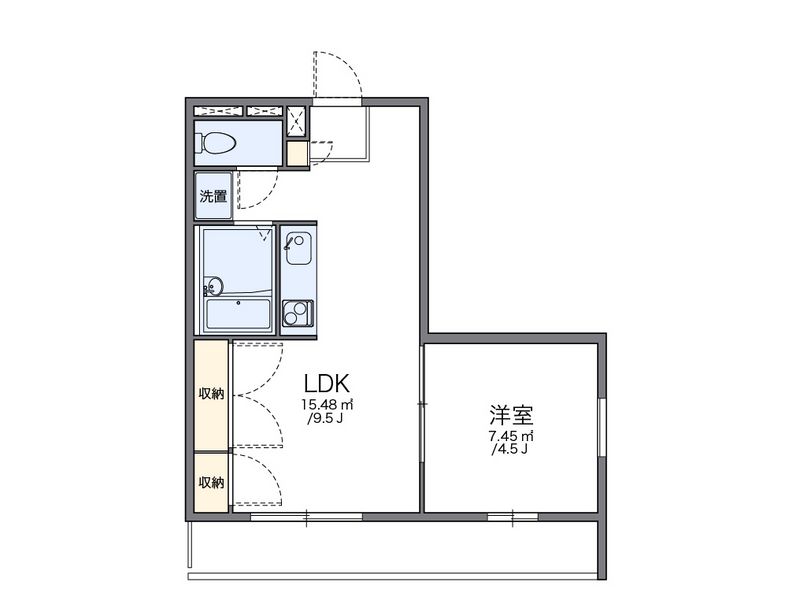 レオパレス新富士 間取図