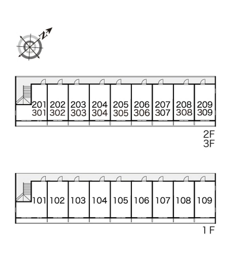 レオパレスアサクラ 間取配置図