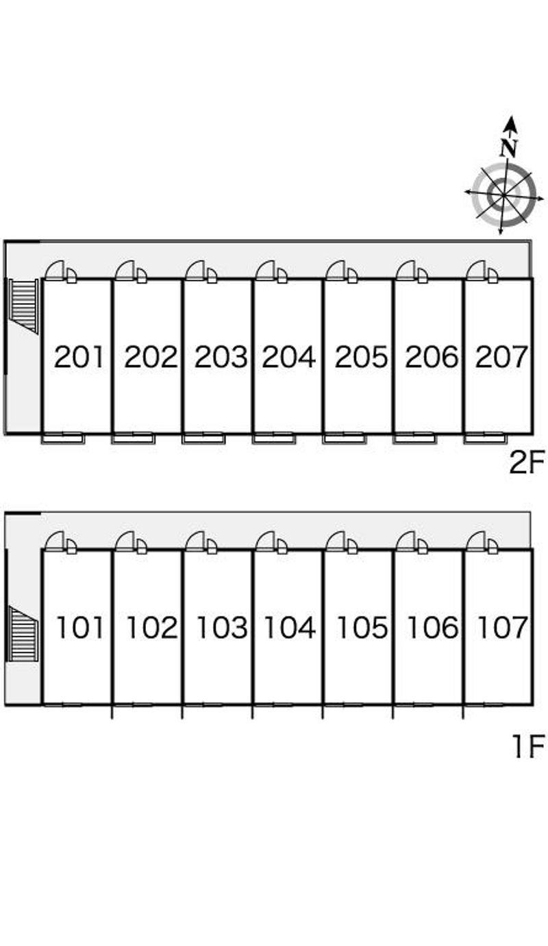 レオパレスｓｕｎｆｌｏｗｅｒ 間取配置図