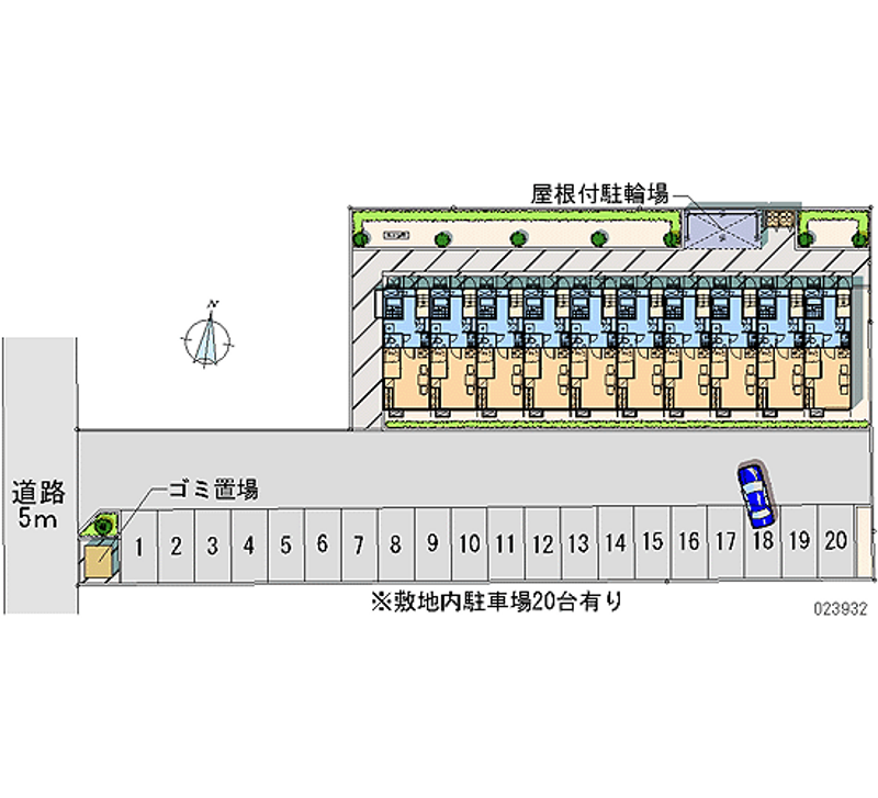 レオパレス雅 月極駐車場