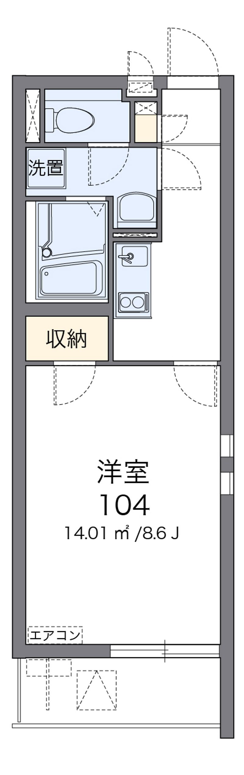 クレイノ未来 間取図
