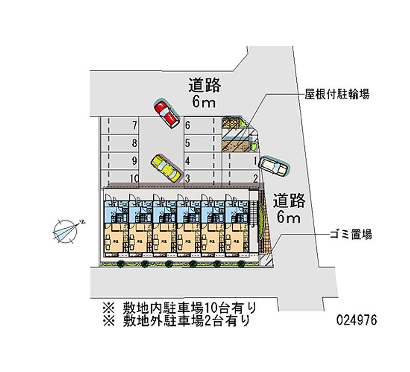 レオパレスみずほⅢ 月極駐車場