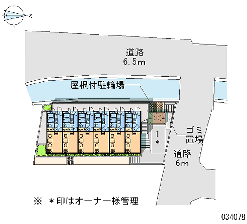 レオパレスＦⅡ 区画図