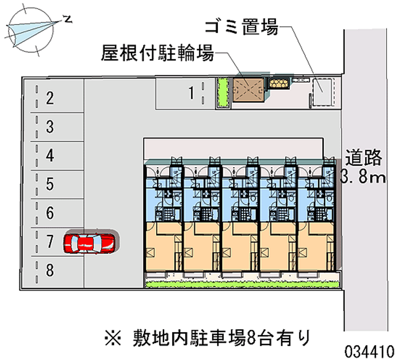 レオパレスボンヌシャンス 月極駐車場