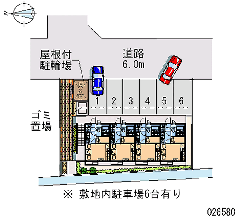 レオパレス幸福の花 月極駐車場