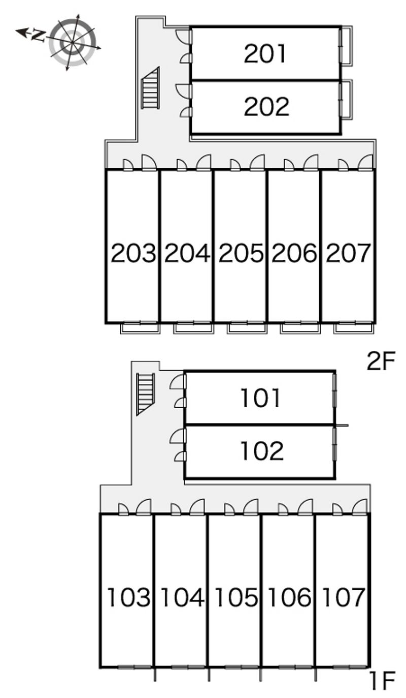 レオパレスエル　リーオ 間取配置図