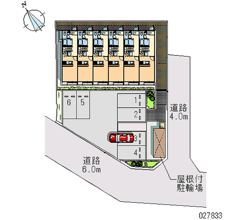 レオパレス天文台 月極駐車場