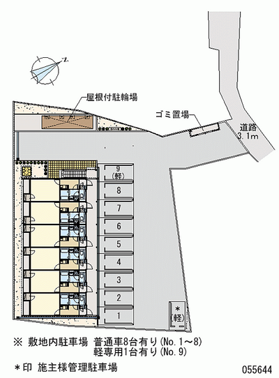 55644 Monthly parking lot