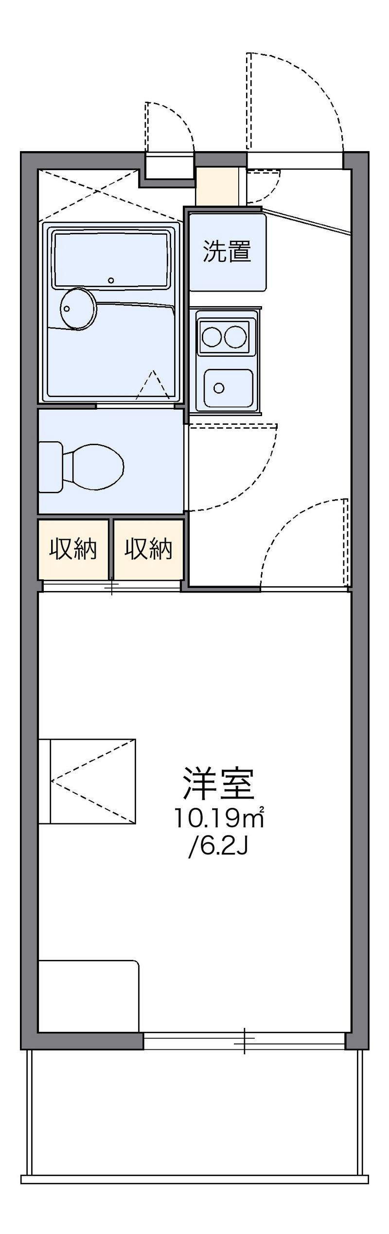 レオパレスアルシオネ 間取図