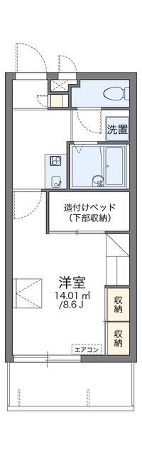レオパレス経塚 間取り図