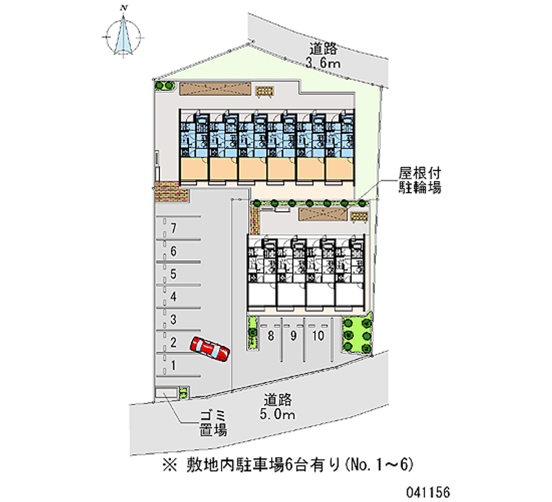 41156 Monthly parking lot