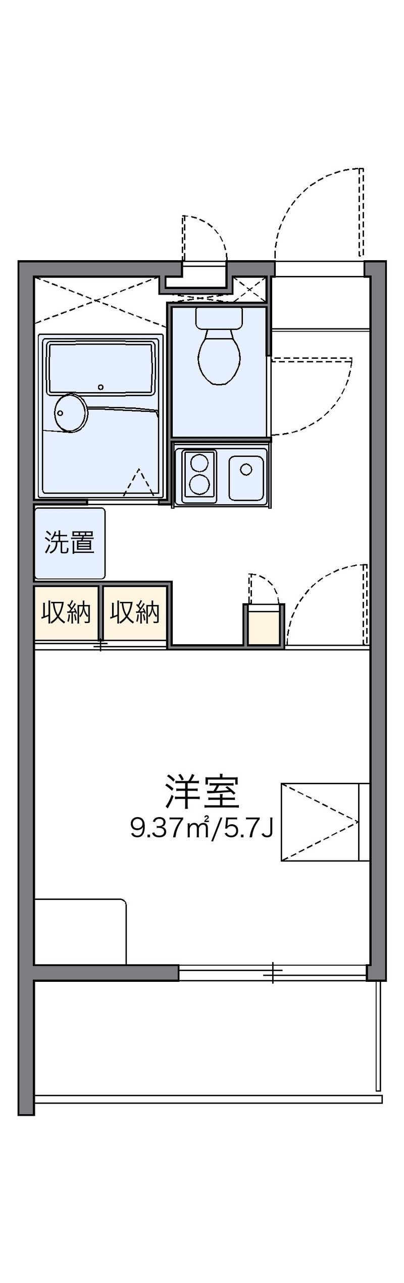レオパレスカメリア 間取図