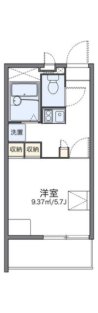 レオパレスカメリア 間取り図