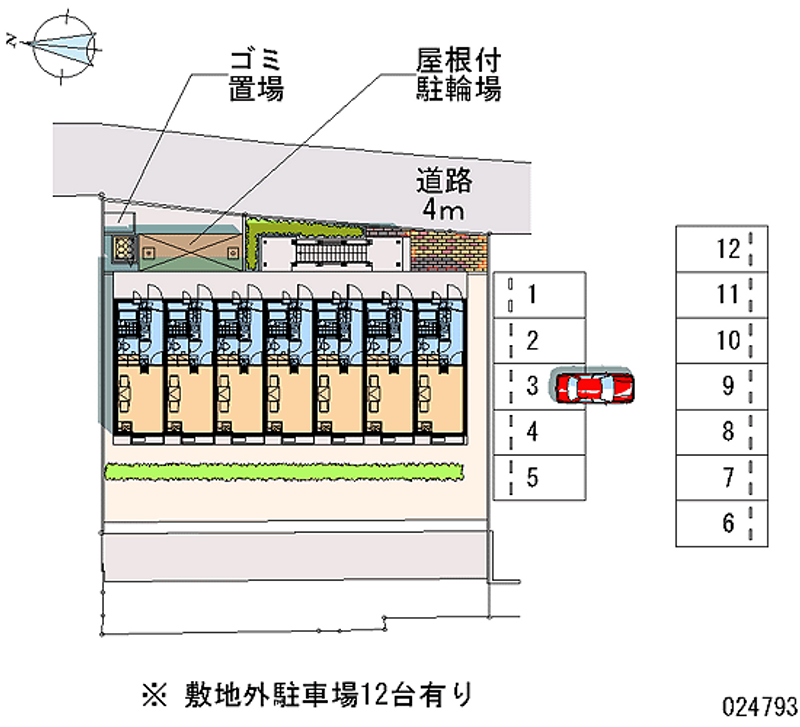 24793 bãi đậu xe hàng tháng