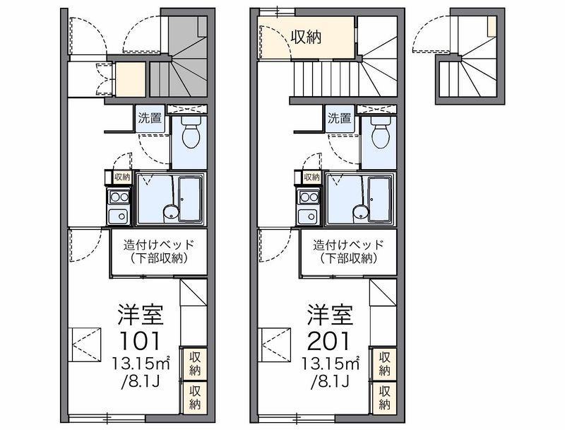 レオパレスうれしの 間取図
