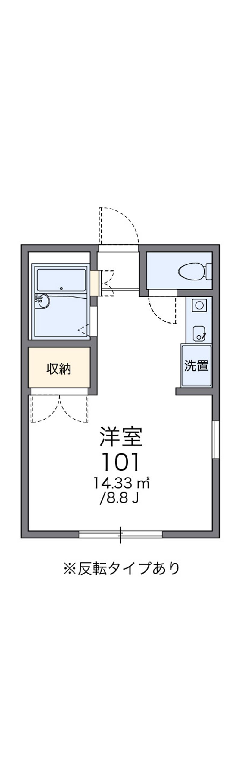 レオパレス星の宮 間取図