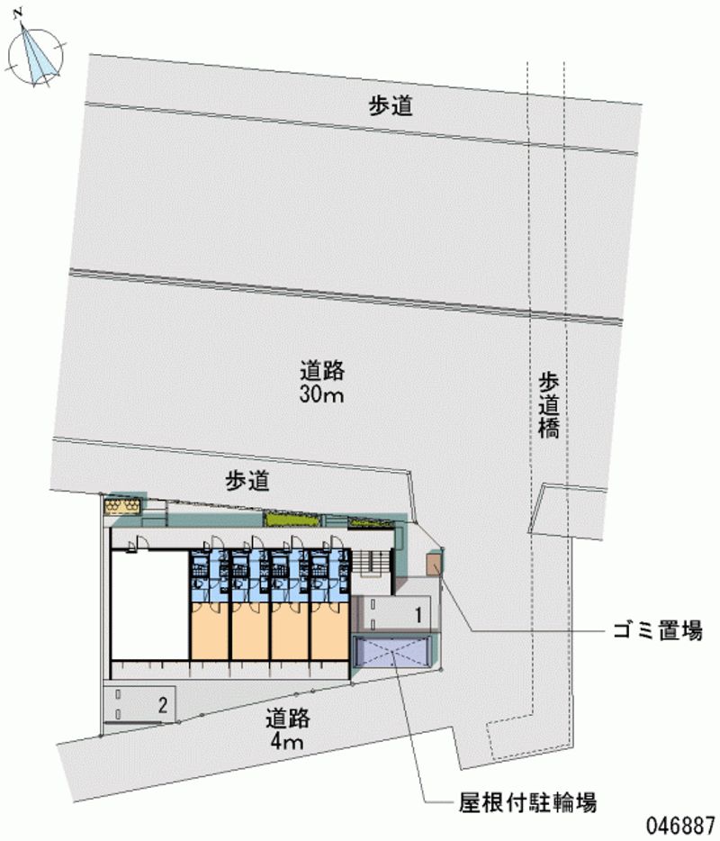 レオパレスブルーウィル長田 月極駐車場