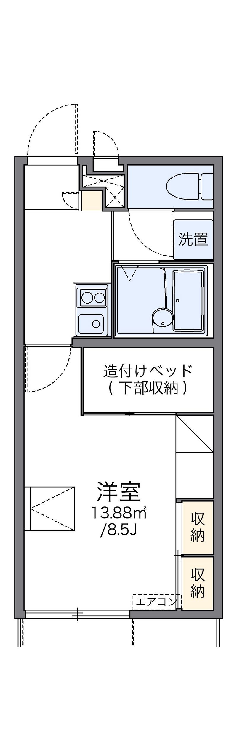 レオパレス望洋 間取図