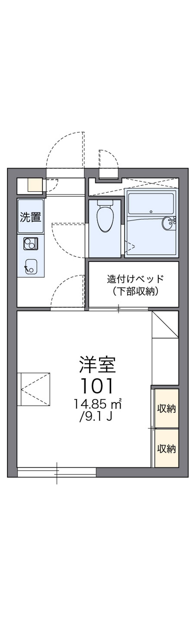 レオパレス月見橋 間取図