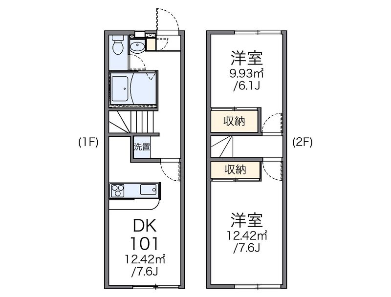レオパレスシティパルＣ 間取図